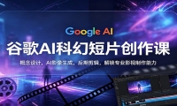 谷歌AI科幻短片创作课：概念设计，AI影像生成，后期剪辑，解锁专业影视制作