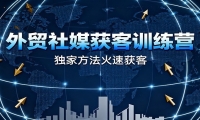 外贸社媒获客训练营，独家方法火速获客、提升成交，实现外贸降维打击（更新