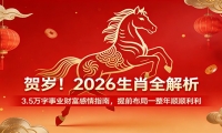 贺岁！2026生肖全解析，3.5万字事业财富感情指南，提前布局一整年顺顺利利