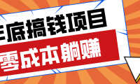 亲测靠谱的轻量副业，年底搞钱小项目零成本零门槛，轻松躺赚几十上百元