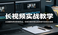 长视频实战教学，从选题构思到剪辑导出，手把手教你做出高质感可变现长视频