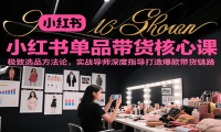 小红书单品带货核心课，极致选品方法论，实战导师深度指导打造爆款带货链路