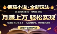 番茄小说5月最新独家玩法，稳定落地实测月入过万！
