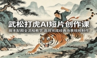 武松打虎AI短片创作课：脚本配图全流程教学，高效完成经典场景视频制作