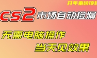 CS2市场挂机项，无需电脑操作，无需进入游戏，当天见效果，支持任何形式验