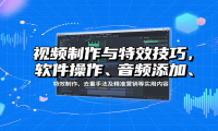 视频制作与特效技巧：软件操作、音频添加、特效制作、去重手法及精准营销等