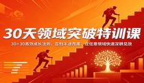 30天领域突破特训课：30×30高效成长法则，告别半途而废，在任意领域快速深