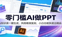 零门槛AI做PPT，AI知识库一键生成，风格精准复刻，小白也能快速出精品