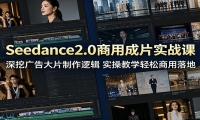 Seedance2.0商用成片实战课：深挖广告大片制作逻辑，实操教学轻松商用落地
