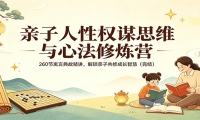 亲子人性权谋思维与心法修炼营：260节寓言典故精讲，解锁亲子共修成长智慧