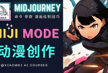 使用Midjourney的Niji模式，绘制专业级的动漫作品，多重风格可选