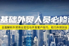 0基础外贸人员必修课：全面解析外贸商业定位与开发客户技巧，助力外贸创业