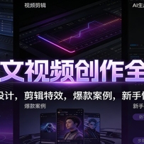 AI图文视频创作全攻略：提示词设计，剪辑特效，爆款案例，新手快速出片