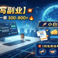 AI代写副业，电脑搬砖，一单300-800+，小白轻松上手，附免费接单渠道