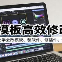 AE模板高效修改课：零基础学会改模板、装软件、修插件、做字幕