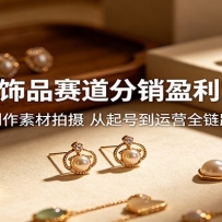 小红书饰品赛道分销盈利实战课：笔记创作素材拍摄，从起号到运营全链路实操