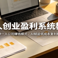 单人创业盈利系统教程：多种一人公司赚钱模式，AI赋能低成本复利赚钱