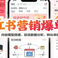 小红书营销爆单课：平台规则、内容模型搭建、投流数据分析，转化率提升500%