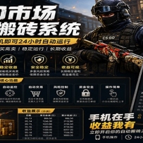 不需要电脑的CS市场自动搬砖系统｜自动正常买高卖全天运行 ｜月入过W【稳定