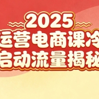2025小红书运营电商课：新手实战＋冷启动＋流量揭秘