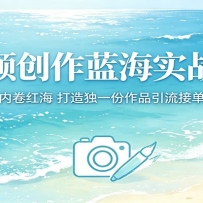 视频创作蓝海实战课：避开内卷红海，打造独一份作品引流接单变现