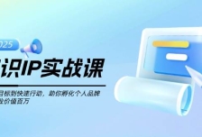 知识IP实战课，从设立目标到快速举措，助你孵化个品德牌，实现商业代价百万