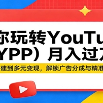 带你玩转YouTube（YPP）月入过万：从账号搭建到多元变现，解锁广告分成与精