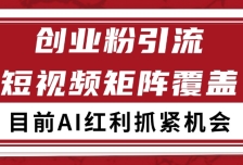 创业粉精准引流 CY赛道引流获客 自热矩阵SOP日引200+