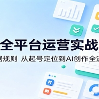 自媒体全平台运营实战：吃透平台数据规则，从起号定位到AI创作全流程
