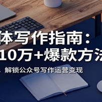 自媒体写作指南：60篇10万+爆款方法论，半年30万粉，解锁公众号写作运营变
