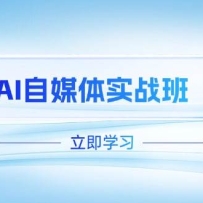 AI自媒体实战班，突破账号运营瓶颈，PR剪辑+剪映教程全流程覆盖