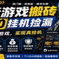 最新游戏搬砖CSGO纯挂机，真挂机月入1W+，五一小高峰上车可吃肉，手机即可