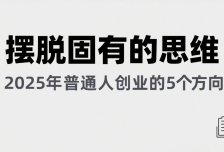 某公众号付费文章《摆脱固有的思维，2025年普通人创业的5个方向》