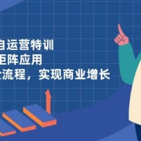 实体老板自运营特训，AI短视频矩阵应用，0-1起号全流程，实现商业增长