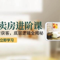 短视频卖房进阶课：趋势解析，抖音获客，底层逻辑全揭秘