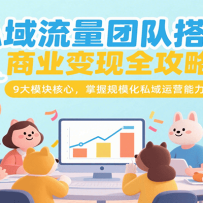 私域流量团队搭建商业变现全攻略，9大模块核心，掌握规模化私域运营能力