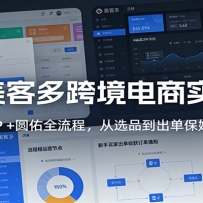 AI+美客多跨境电商实战课：智赢ERP +圆佑全流程，从选品到出单保姆级教学