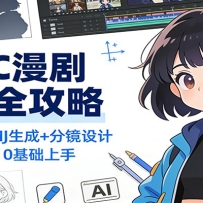 AIGC漫剧制作全攻略：工具使用+MJ生成+分镜设计+后期剪辑，0基础上手