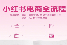 小红书电商全流程，基础开店、选品、流量获取、笔记创作到数据分析、供应商