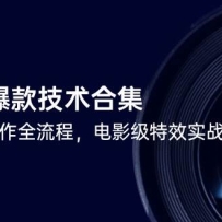 短视频爆款技术合集，热门视频制作全流程，电影级特效实战教程