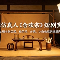 AIGC仿真人《合欢宗》短剧实战课：从剧本到后期，提示词，分镜，小白也能快