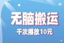 无脑搬运，千次播放10元，点赞评论收藏各1元一个，单条作品收益上限10000+