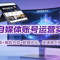 企业自媒体账号运营实战课：定位打造+ 爆款内容+数据优化，快速提升账号权