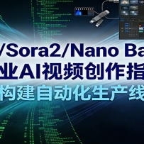 VEO3/Sora2/Nano Banana商业AI视频创作指南，构建自动化生产线