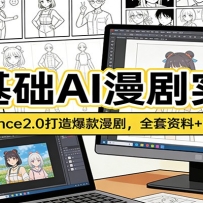 零基础AI漫剧实战：Seedance2.0打造爆款漫剧，全套资料+配套素材