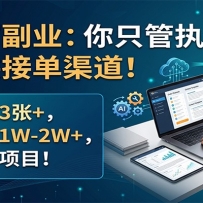 AI代写副业：你只管执行，我提供接单渠道！单日3张+，月入1W-2W+，长久项目