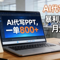 AI 代写做 PPT！一单狂赚 800+，风口期月入 2 万（工具 + 提示词直接送）