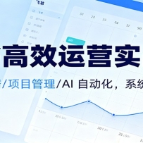 飞书高效运营实战课：日程/数据/项目管理/AI 自动化，系统学习提效