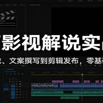 百万影视解说实战课：从素材下载、文案撰写到剪辑发布，零基础快速上手