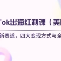 TikTok出海红利课（美区）跨境电商新赛道，四大变现方式与全流程解析